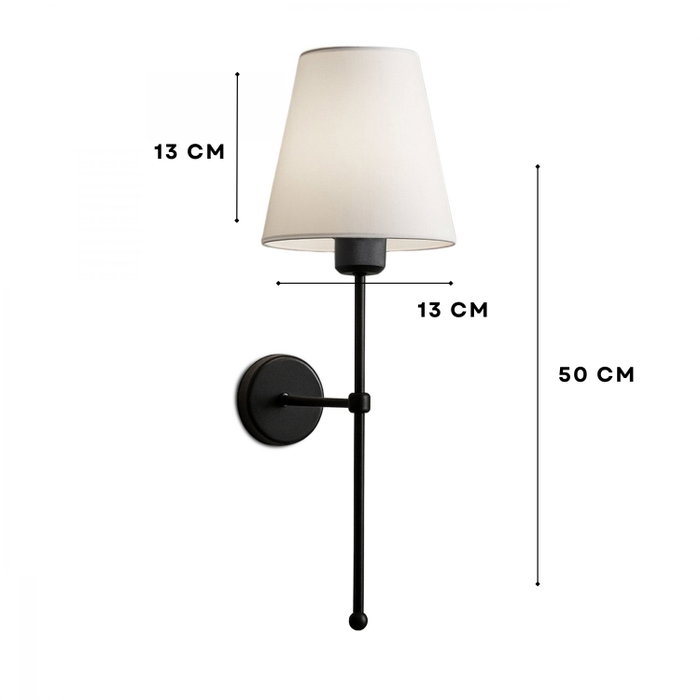Opviq Lámpara de Pared Crema y Negro Opviq Lámpara de Pared Crema y Negro